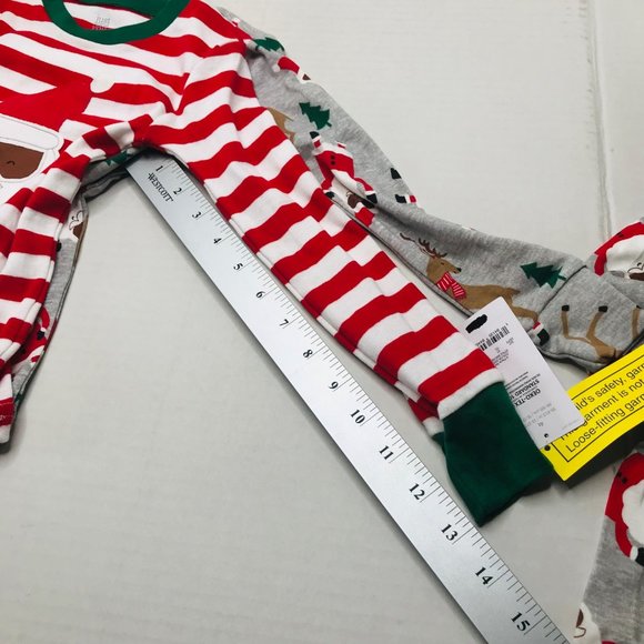 2 Set Pack 4 Piece Just One You Made By Carter's Boy's 4T Dark Santa Pajama New - Picture 11 of 16